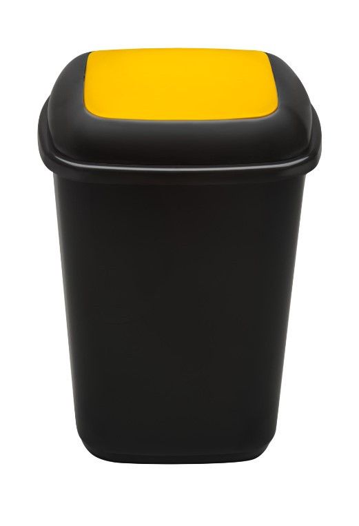 Сміттєвий бак для сортування сміття QUATRO BIN з кришкою, що плаває 90 л Жовтий