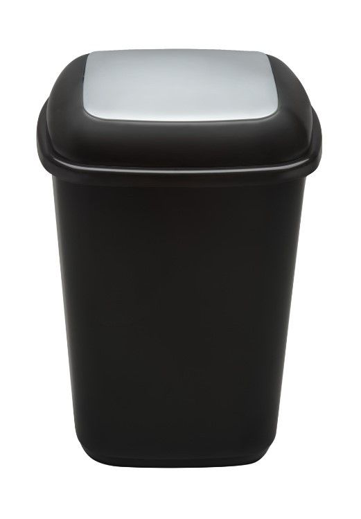 Сміттєвий бак для сортування сміття QUATRO BIN з кришкою, що плаває 90 л Сірий