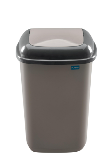 Мусорный бак для сортировки мусора QUATRO BIN  с плавающей крышкой 90 л Зеленый