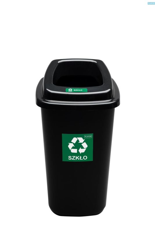 Сміттєвий бак для сортування сміття SORT BIN Black 45л Зелений