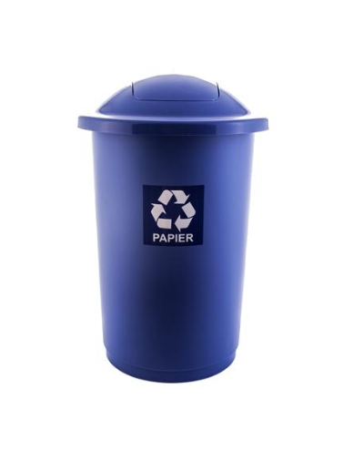 Сміттєвий бак для сортування сміття TOPBIN 50л Синій