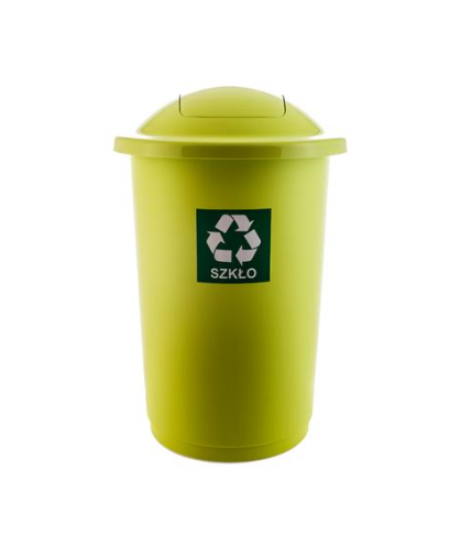 Сміттєвий бак для сортування сміття TOPBIN 50л Зелений