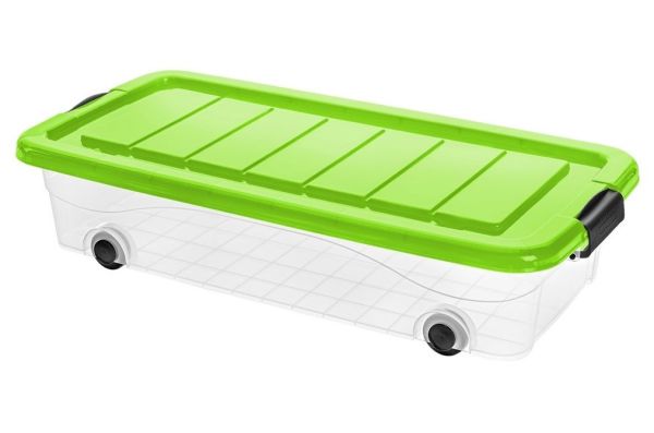 Ящик для зберігання з кришкою на колесах BED ROLLER 30л