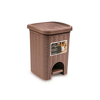 Відро для сміття Stefanplast Elegance 6 л з педаллю Кава з молоком