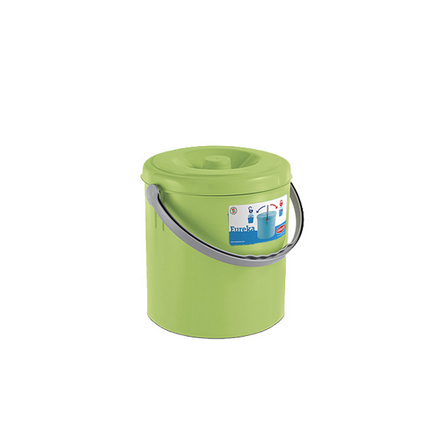 Відро з кришкою Stefanplast EUREKA 15л Зелений