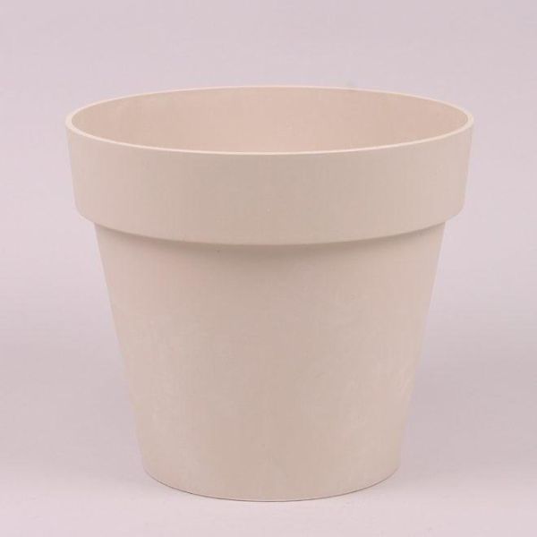 Горщик для квітів Prosperplast Cube Beton Effect 30 см Мармуровий крем