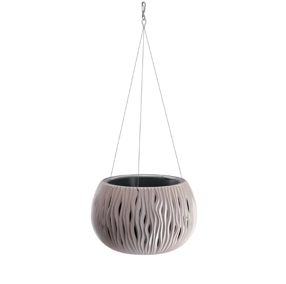 Горщик круглий підвісний Sandy Bowl WS 29см Мокка