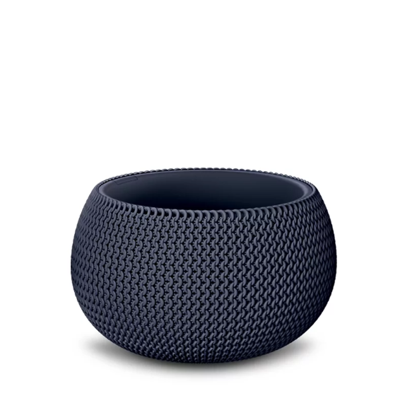 Горщик круглий Prosperplast Splofy Bowl 37 см Антрацит