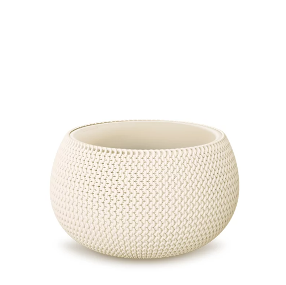 Горщик круглий Prosperplast Splofy Bowl 37 см Крем