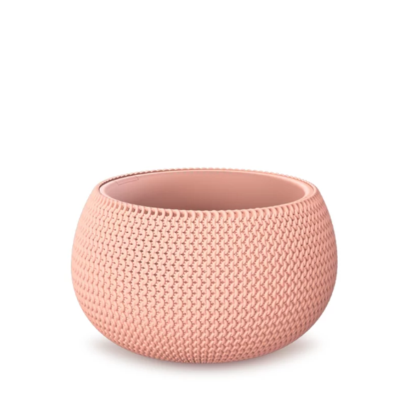 Горщик круглий Prosperplast Splofy Bowl 37 см Персиковий