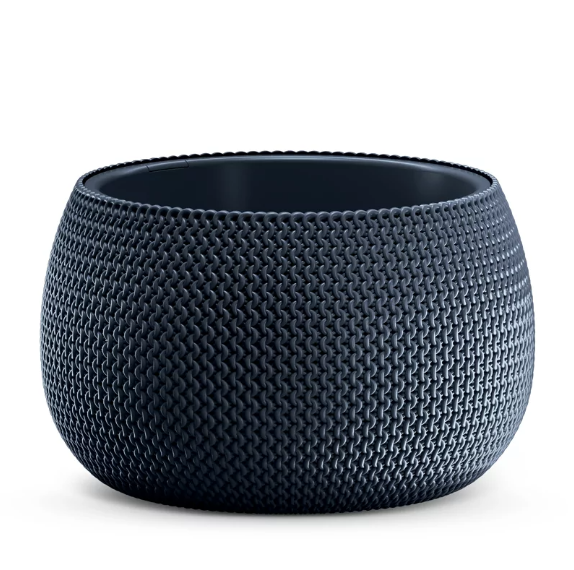 Горщик круглий Prosperplast Splofy Bowl 48 см Антрацит