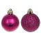 Набір пластикових новорічних кульок 12 шт. D-4 см. 12436