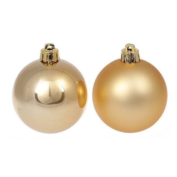 Набор пластиковых новогодних шаров 24 шт. D-6 см. 12051