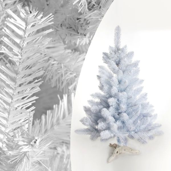 Новорічна біла штучна ялинка ЛІСОВА з ПВХ плівки 250 см