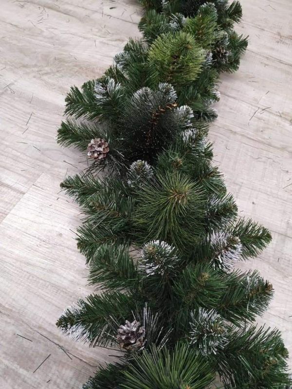 Новорічна штучна гірлянда РІЗДВЯНА комбінована 300 см