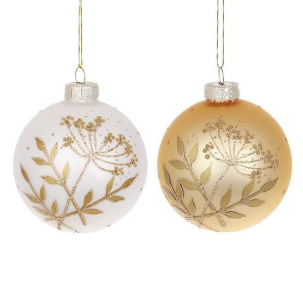 Набір скляних кульок 8 см. 12 шт. 12948