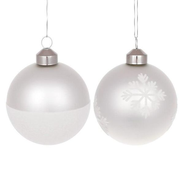 Набір скляних кульок 8 см. 12 шт. 12946