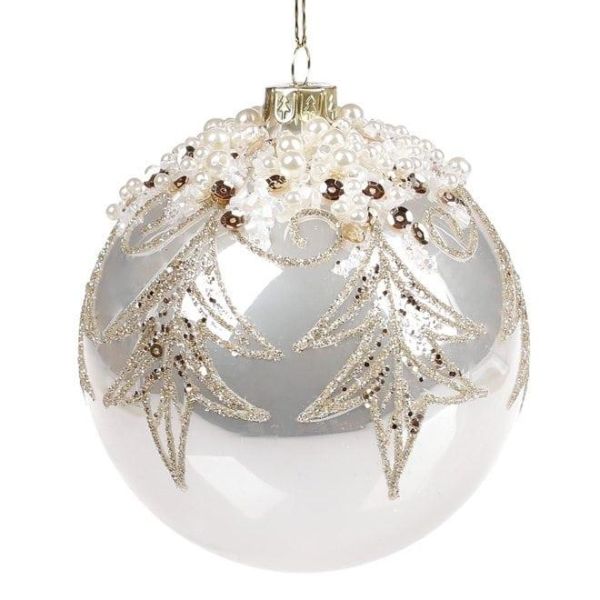 Набір скляних кульок 10 см. 4 шт. 12896