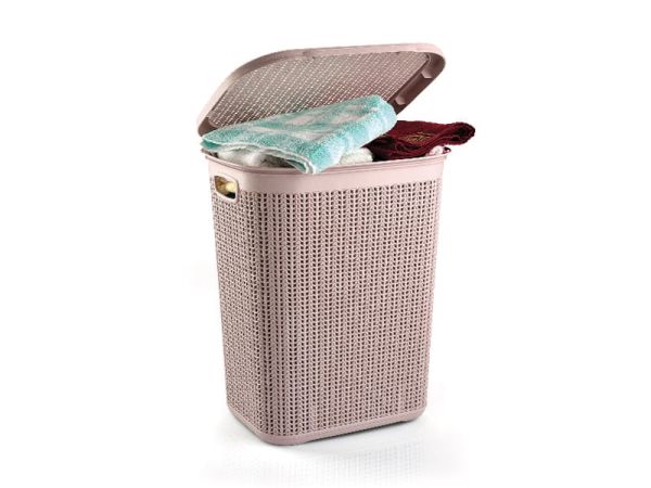 Кошик для білизни Ucsan Knit 50 л. Пурпурно-рожева