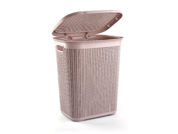 Кошик для білизни Ucsan Knit 50 л. Пурпурно-рожева