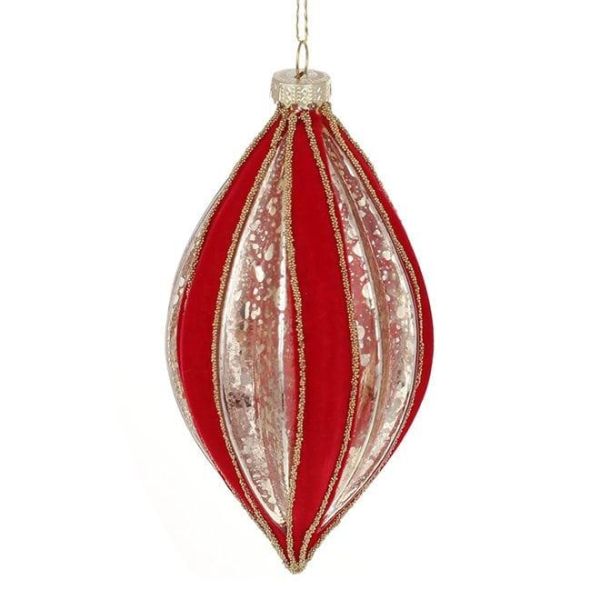 Набір скляних новорічних підвісок 15 см. 4 шт. 12599