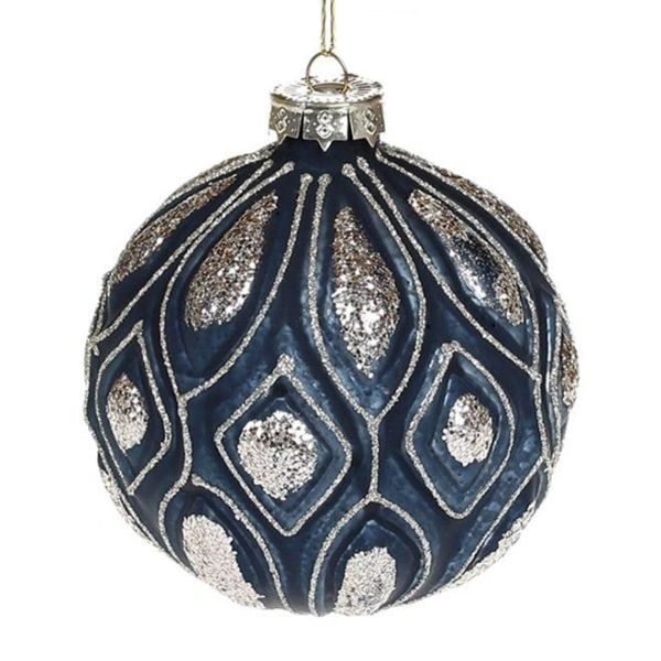 Набір скляних кульок 10 см. 4 шт. 12588