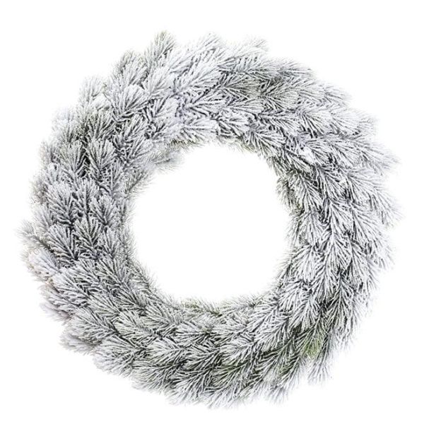 Вінок із хвої засніжений 50 см. 11804