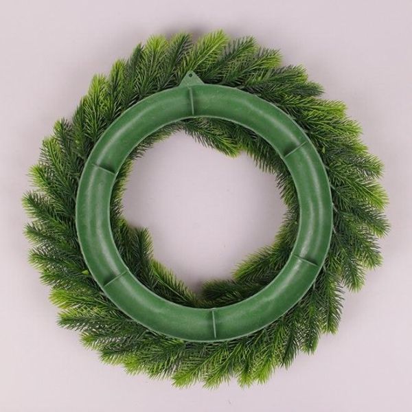 Вінок зі штучної хвої 40 см. 75845