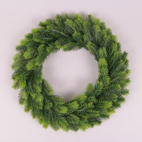 Вінок зі штучної хвої 40 см. 75845
