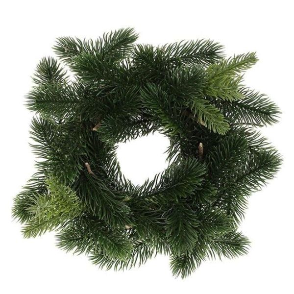 Віночок Новорічний із зеленої хвої 25 см. 12881