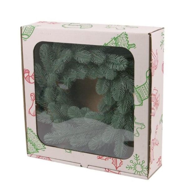 Вінок литий блакитний 45 см. 49495