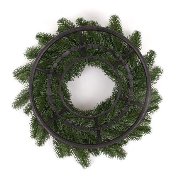 Вінок литий зелений 45 см. 49496