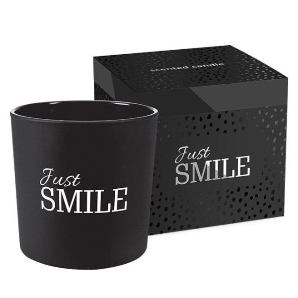 Свічка ароматична з двома ґнотами Bispol Just Smile