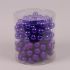 Кульки скляні 2,5 см. фіолетові (12 пучків-144 кульки)