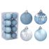 Набір пластикових синіх новорічних кульок 16 шт. D-5 см. 43127