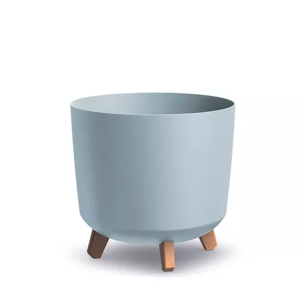 Горщик для квітів Prosperplast Gracia Tubus 30см на ніжках Світло-сірий