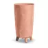 Горщик для квітів Prosperplast Gracia Tubus Slim Beton Effect 24см на ніжках Терра-мармуровий
