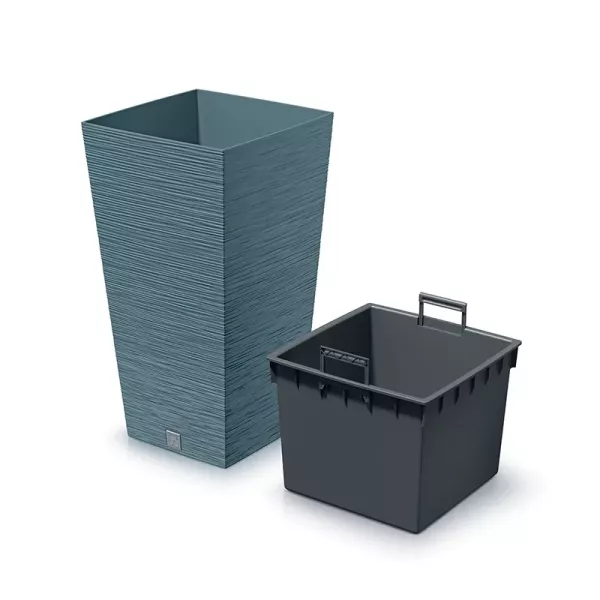 Горшок для цветов Prosperplast Furu Square 30см Голубой