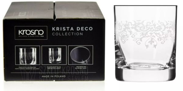 Набор стаканов низких KRISTA DECO 300мл, 6 шт