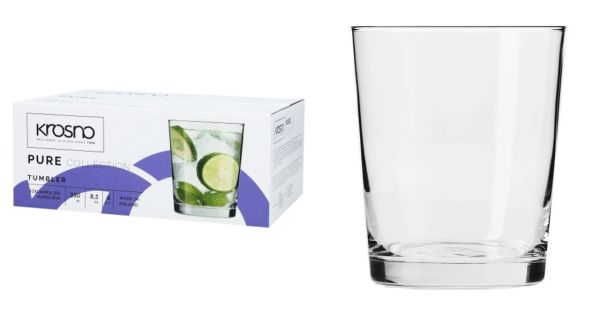 Набір склянок низьких PURE 250мл, 6 шт.