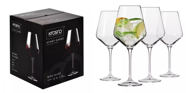 Набір келихів для червоного вина Krosno Avant-Garde, скло, 490 мл, 4 шт.