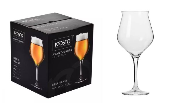 Набор бокалов для пива Krosno Avant-Garde, стекло, 420 мл, 4 шт