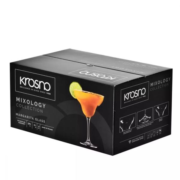 Набор бокалов для маргариты Krosno Mixology, 270 мл, 6 шт