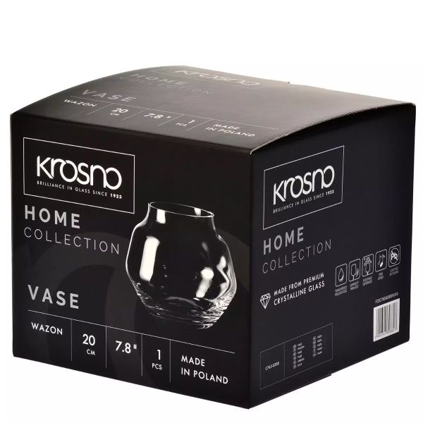 Кількість: Ваза Krosno Home h-20 см d-23,6 см