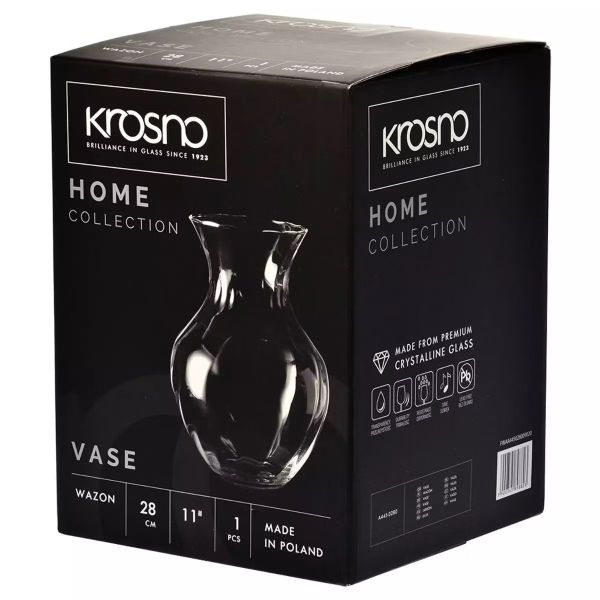 Ваза  Krosno Home h-28 см d-20,9 см