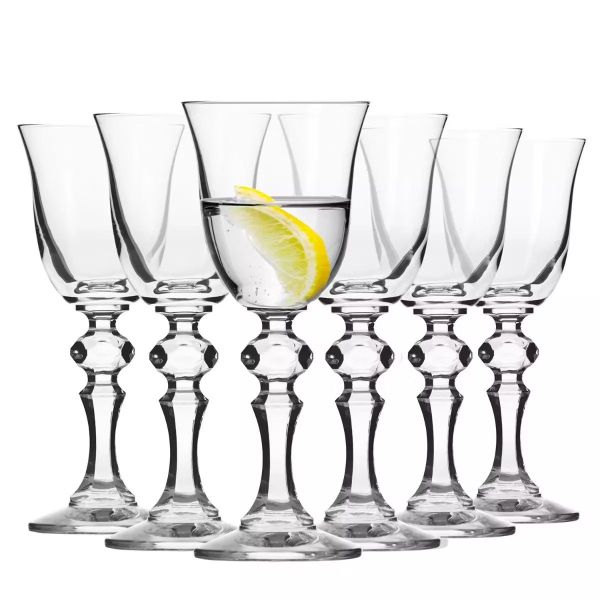 Набір чарок для горілки Krosno Krista, скло, 50 мл, 6 шт