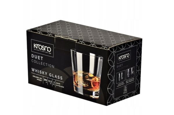 Набор бокалов для виски Krosno Duet, стекло, 390 мл, 2 шт