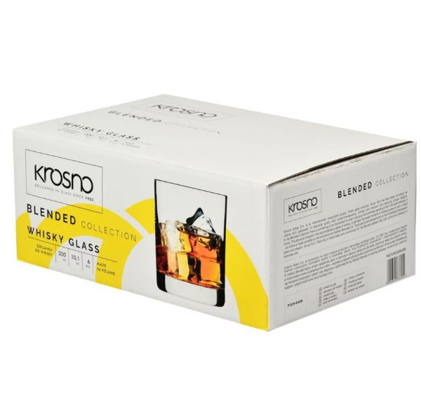 Набір келихів для віскі Krosno Blended, скло, 300 мл, 6 шт
