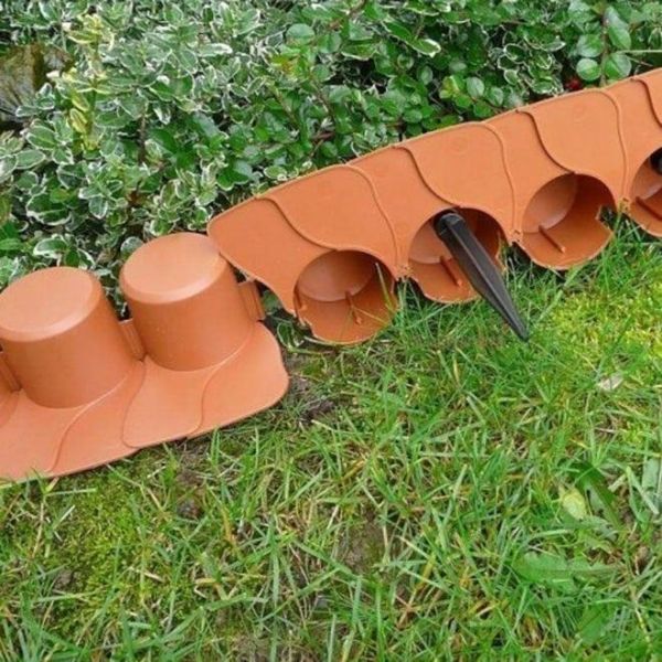 Бордюр садовий Palisada ogrodowa сірий 4.05м.