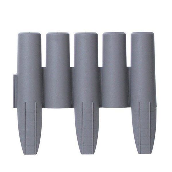 Бордюр садовий Palisada ogrodowa сірий 2.7м.